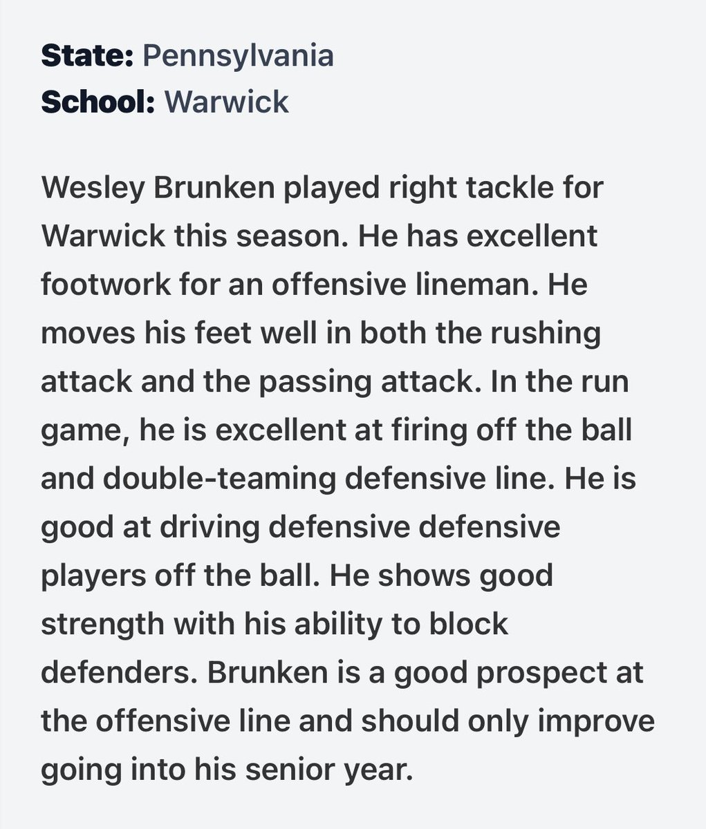 Thank you to <a href="/footballcoach79/">coachweider</a> and <a href="/PrepRedzonePA/">Prep Redzone Pennsylvania</a> for the write up! I appreciate the kind words!