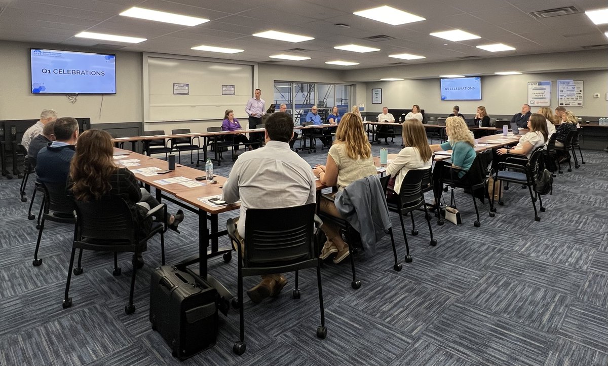 Thank you to our CEO Champions for visiting us today. This group of business and nonprofit leaders meets quarterly with school representatives to review progress and provide constructive community feedback as we roll out our community-connected approach. <a href="/FordNGL/">Ford NGL</a>  #BulldogReady