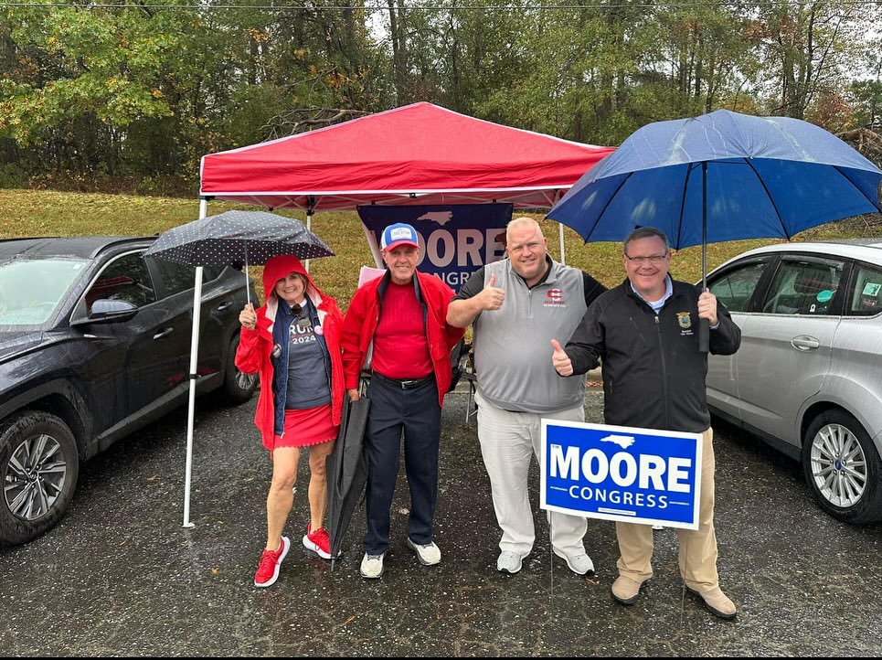 At the pollsites in Gaston County - good GOP turnout! #ncpol #ElectionDay