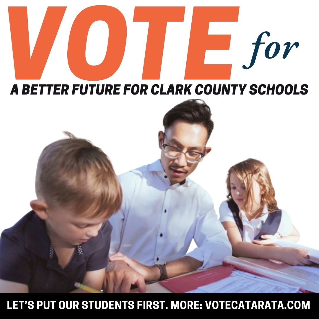 Today, you can vote until 7PM anywhere in #DistrictA. I would truly be grateful to earn your vote to write a new chapter at the Clark County School Board. 

More: VoteCatarata.com #Vote2024 #Election2024