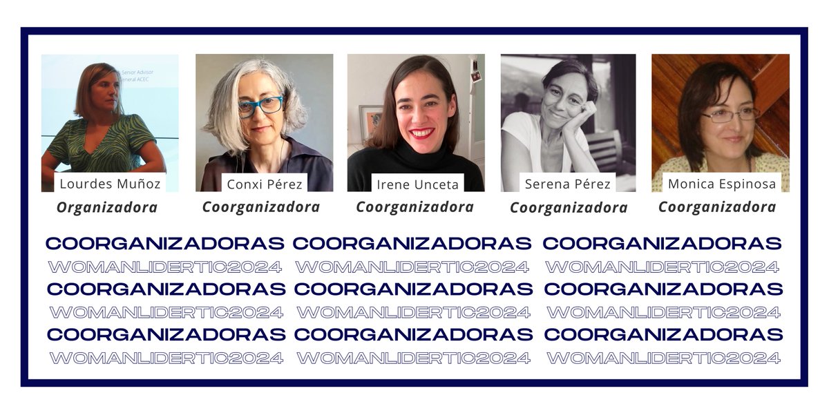 Elles són les coorganitzadores de #WomanLiderTIC 2024!
🚀Vine a la 10ª edició de #WomanLiderTIC el proper 8/11 on reunim  a dones líder del sector #TIC. Encara hi ets a temps! 🏃‍♀️
Compartirem coneixement per generar innovació per a totes les #donestic 🤳
👉 bit.ly/CoOWLT24