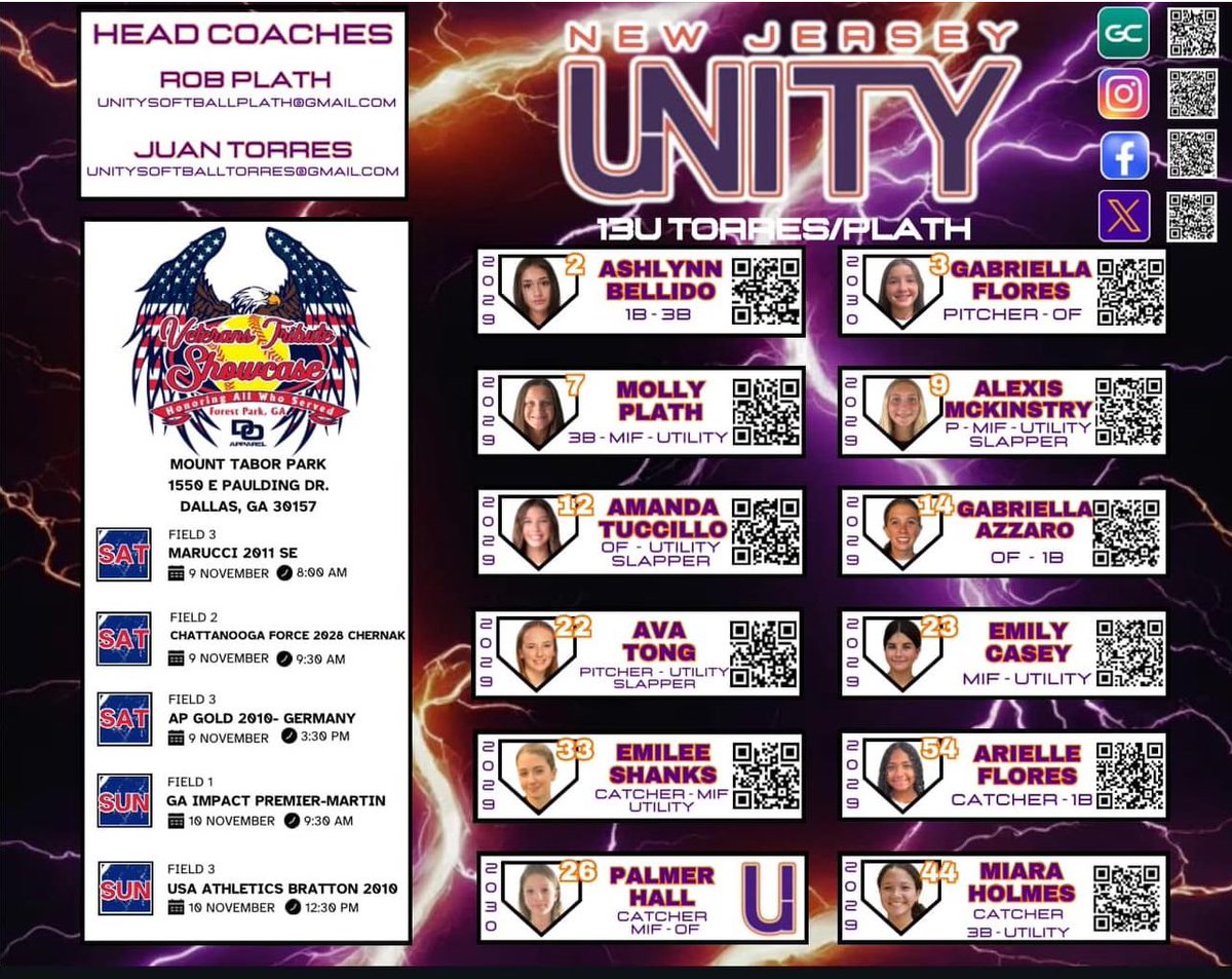 Updated Schedule… 

@unity13uPlath <a href="/UnityNewJersey/">New Jersey Unity</a>
