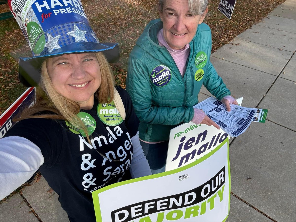 Supporting great Howard County Board of Education candidates at the polls today!  Vote for Andrea Chamblee, Meg Ricks and Jen Mallo 🗳️