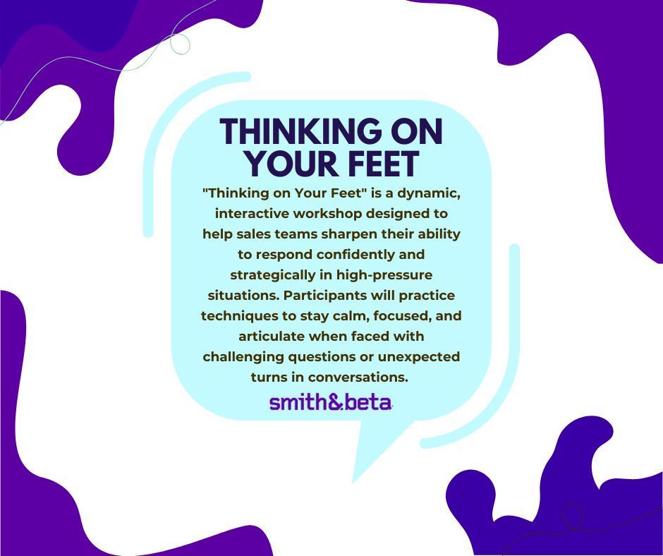 2025 will definitely be a year for thinking on your feet. Is your team ready? This workshop is part of a series of topics focused on growth. Get in touch to hear more! #sales #growth #learning #team #workplace