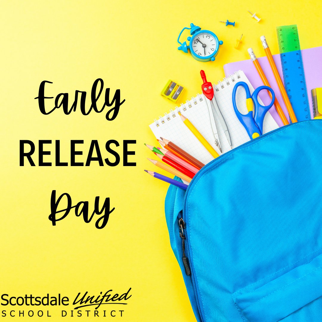HopiSUSD's tweet image. Tomorrow is an Early Release Day. Dismissal is 1:15pm
#HopiHawkSoar #BecauseKids #ElevateExcellence