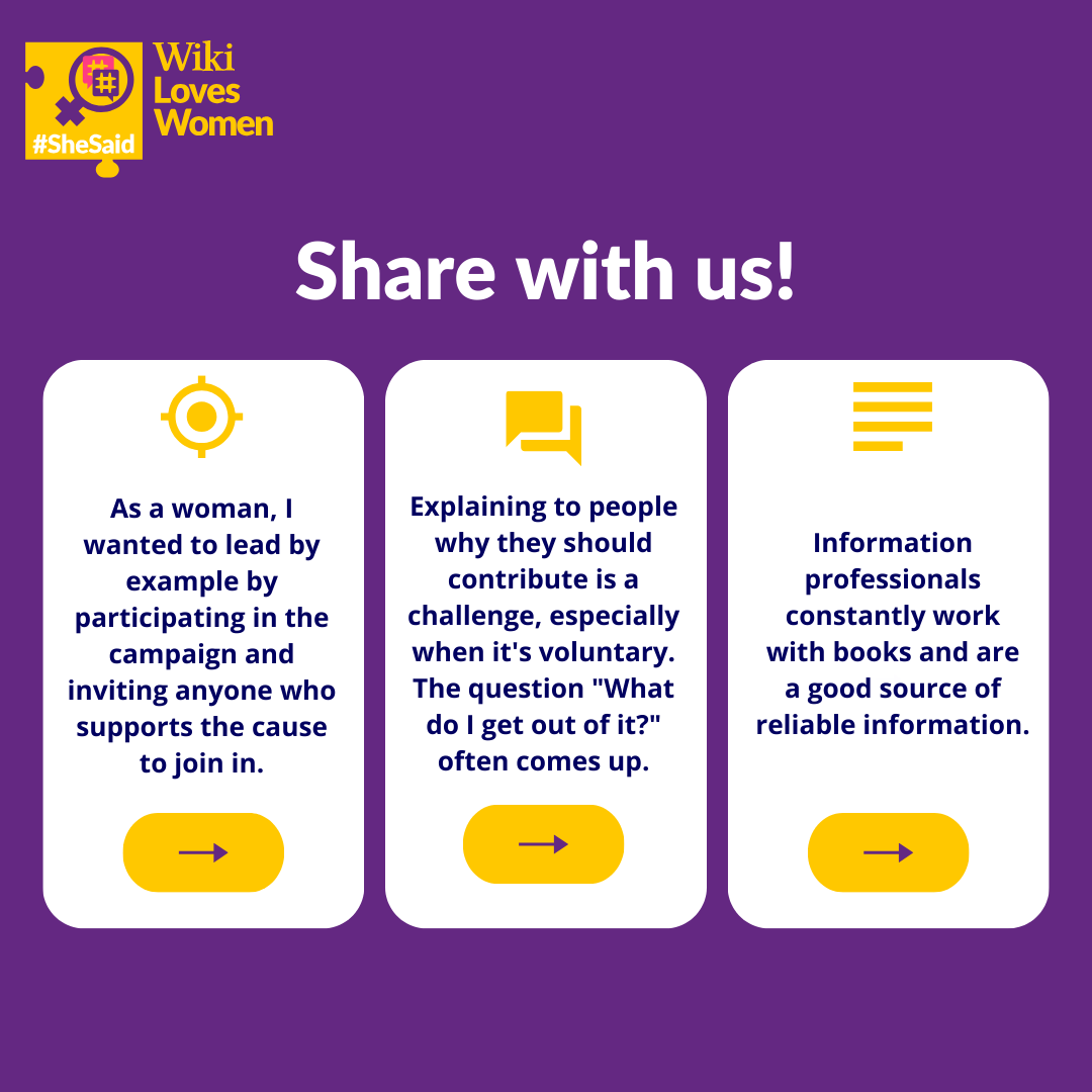 Wiki Loves Women tweet media