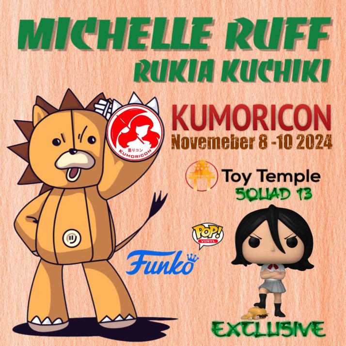 I now interrupt the deluge of political posts to bring this cute banner for <a href="/kumoricon/">Kumoricon ☁</a> this weekend! 
#BLEACH2024