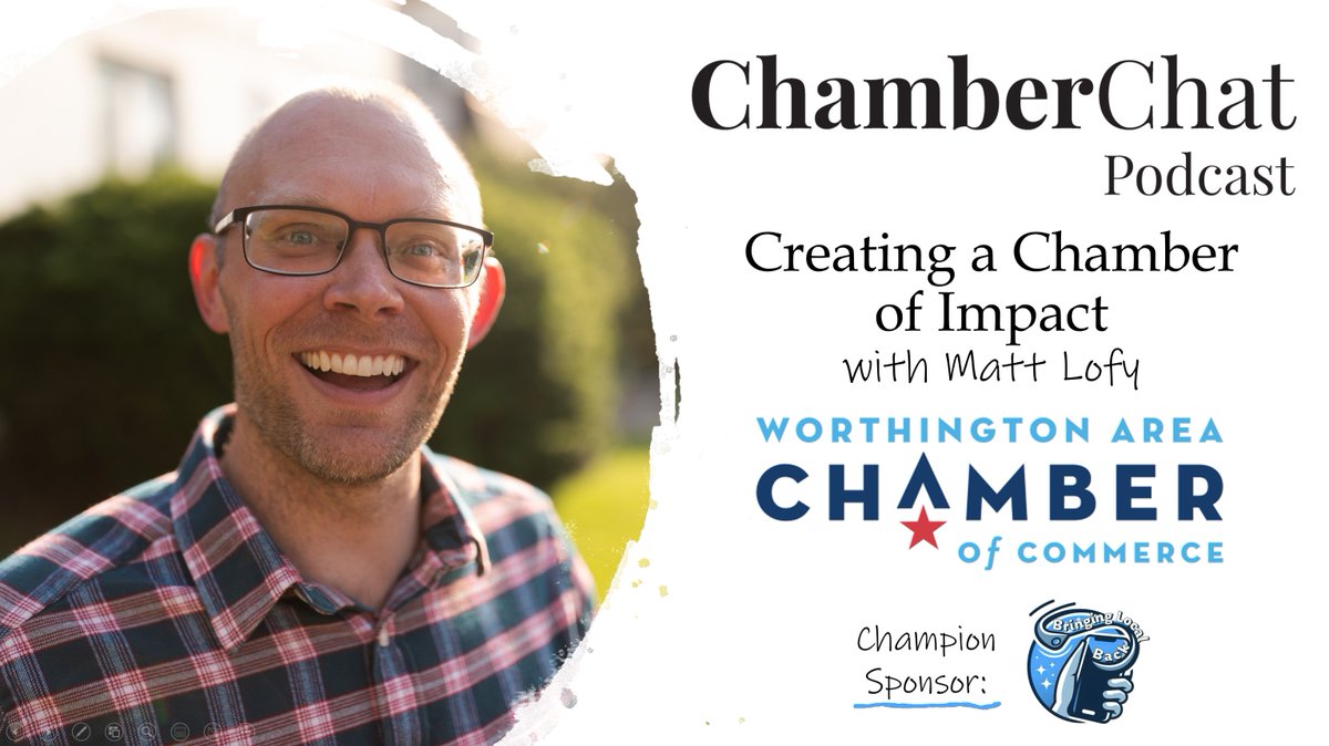 Exciting episode alert! <a href="/MattLofy/">Matt Lofy</a>, CEO of <a href="/WorthingtonCham/">Worthington Area CoC</a>, reveals his strategy for post-COVID revitalization. 🚀 Discover how he boosted local biz engagement by 20% with a $350K budget! Tune in for actionable insights: chamberchatpodcast.com/episode302