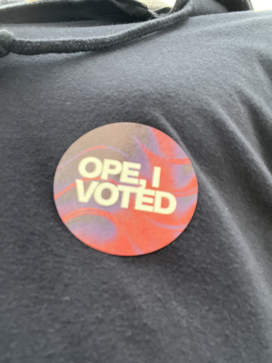 Toughest part of voting was figuring out which of Michigan’s many cool stickers to get.