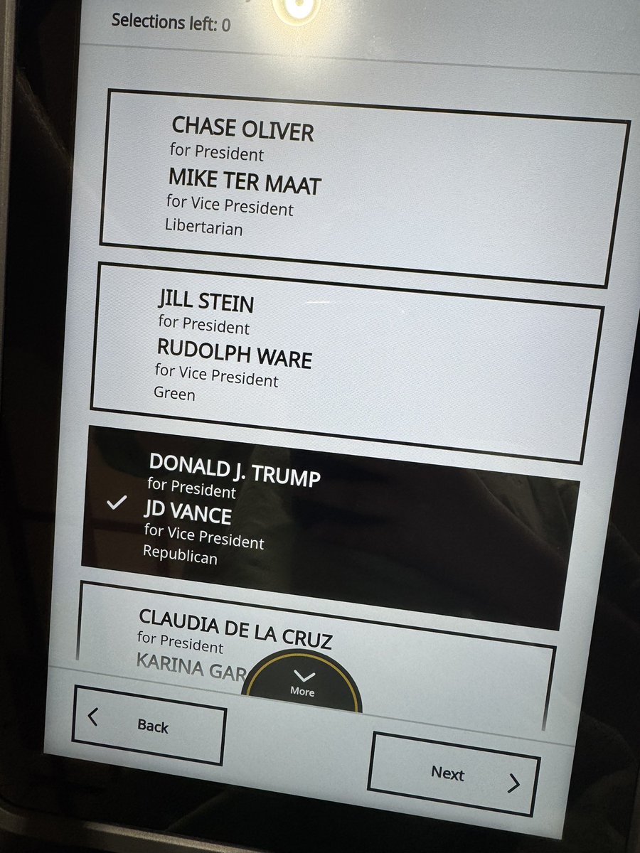 icollectapple's tweet photo. @realDonaldTrump Was my pleasure to vote today 🙏🏻🇺🇸✊🏻 https://t.co/qM3OsZ8ZRQ