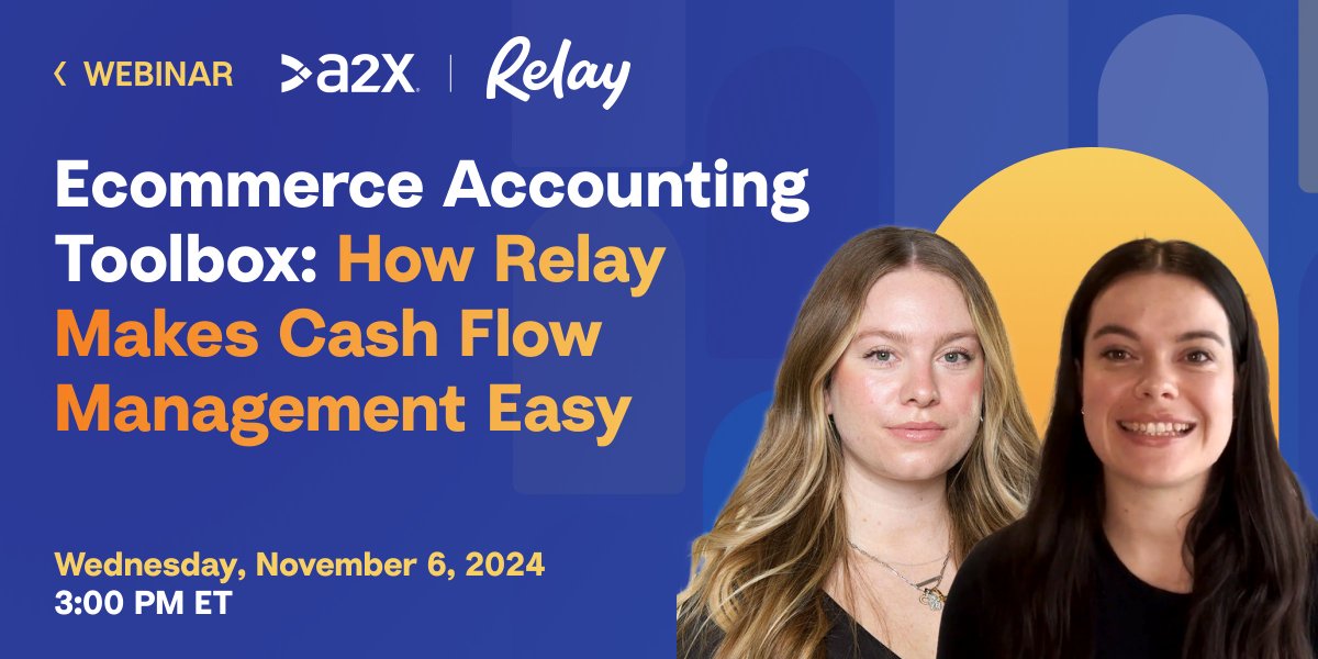 bankwithrelay's tweet image. As an accountant or bookkeeper, you know that managing cash flow can make or break a business. Join us tomorrow as we tackle everything e-commerce!
🛍️ WEBINAR: E-commerce Accounting Toolkit
📅 Nov 6 @ 3pm EST
Register now: ➡️ shorturl.at/6iWOv