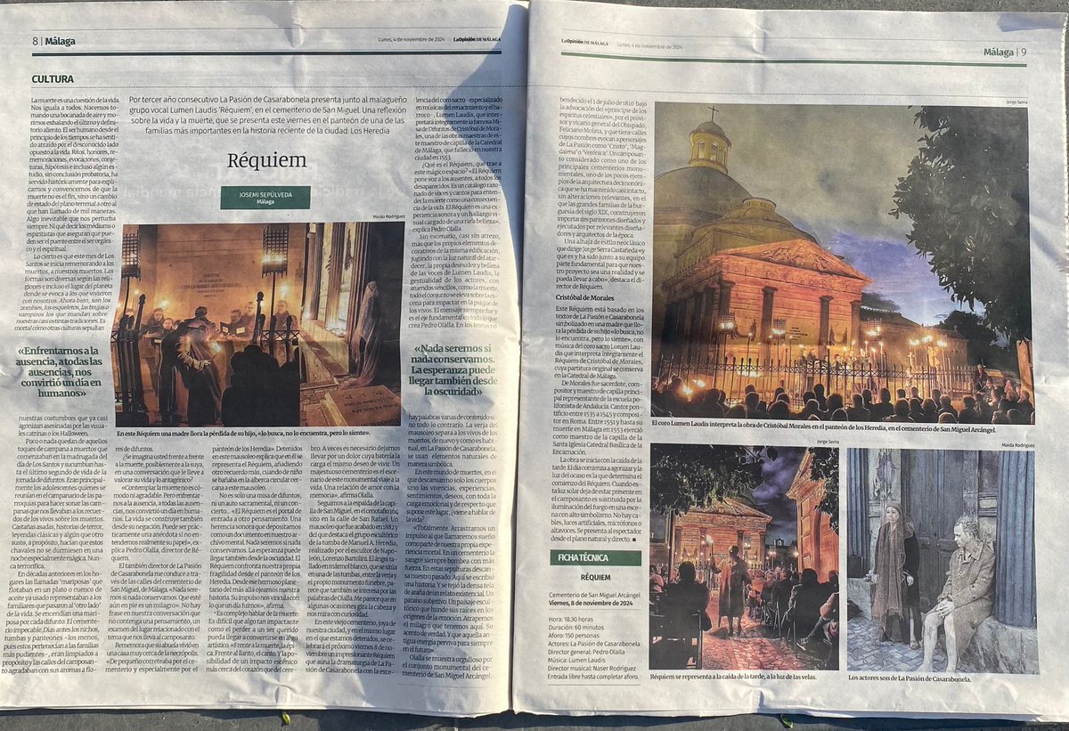 ¡Menudo lujazo de artículo nos ha dedicado #LaOpiniondeMalaga! laopiniondemalaga.es/malaga/2024/11…