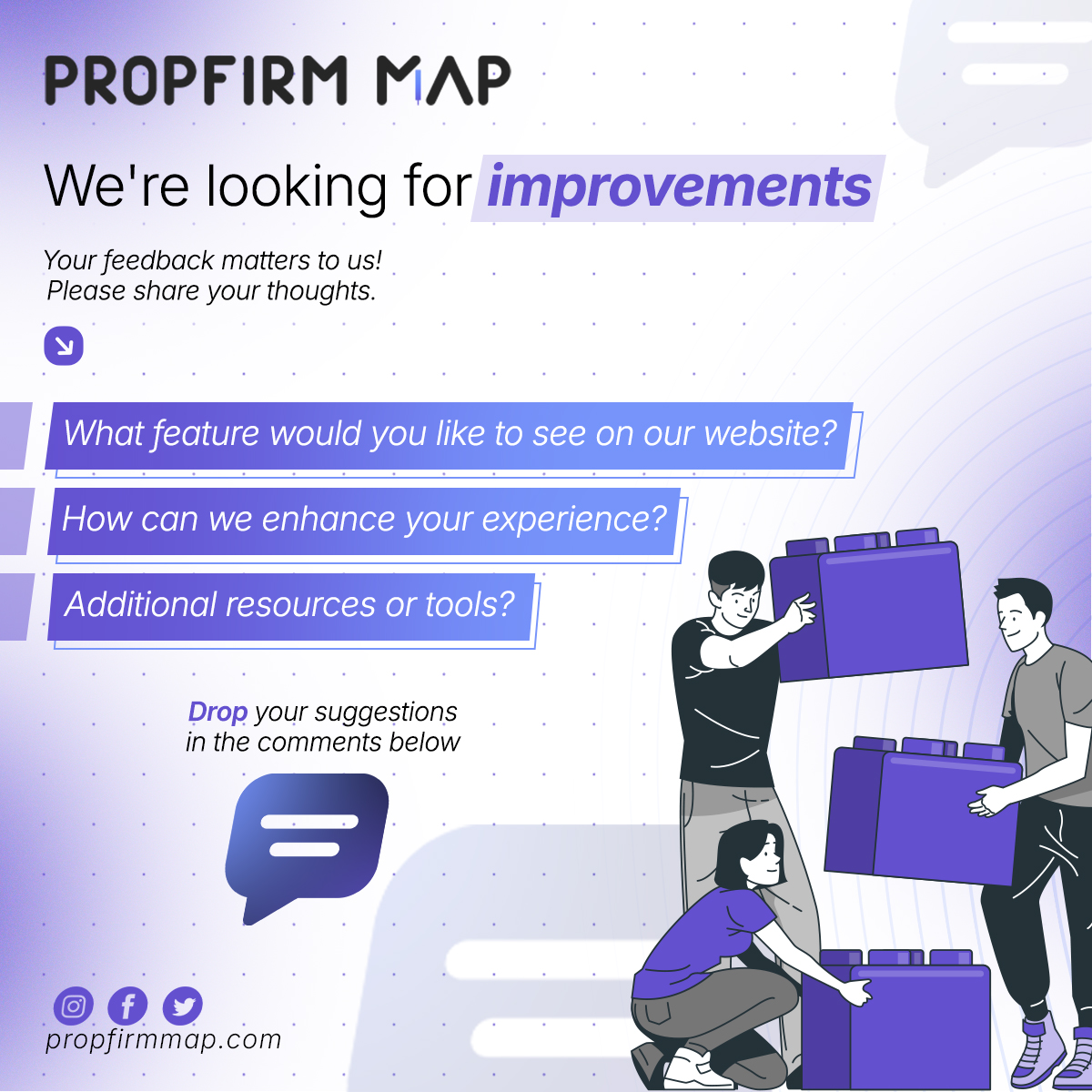PropFirmMap's tweet image. 🏋️‍♀️If you went to our website, what could we improve to make things better for you?

propfirmmap.com