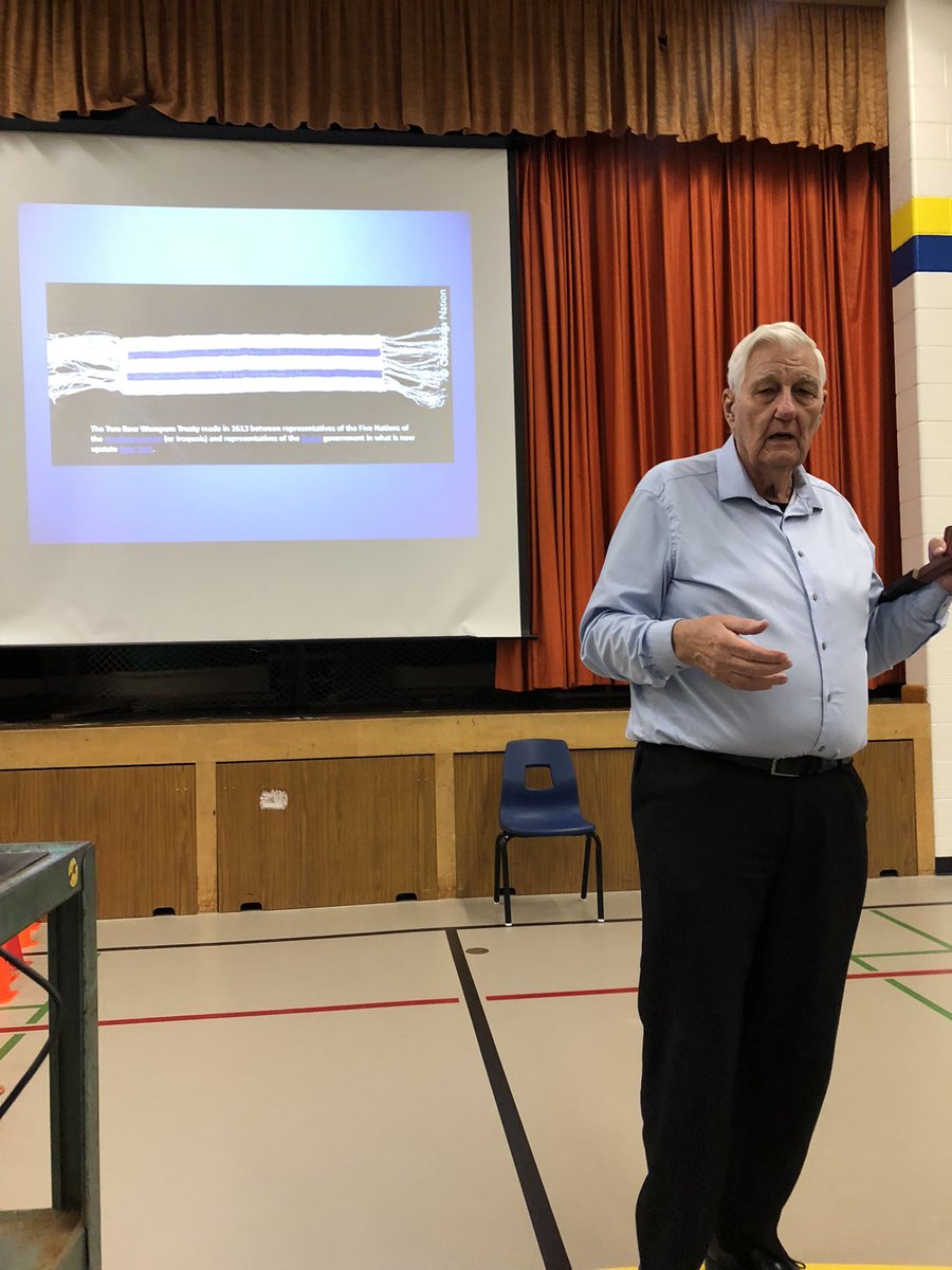 Chi Miigwech Elder Dr. Bob for sharing your time and teachings during #TreatiesRecognitionWeek . Ss were introduced to brief historical contexts of treaty-making activities and insights into broken Treaty promises. We are all #TreatyPeoples for #Truth #Reconciliation <a href="/UIEC_Tdsb/">UIEC_TDSB</a>