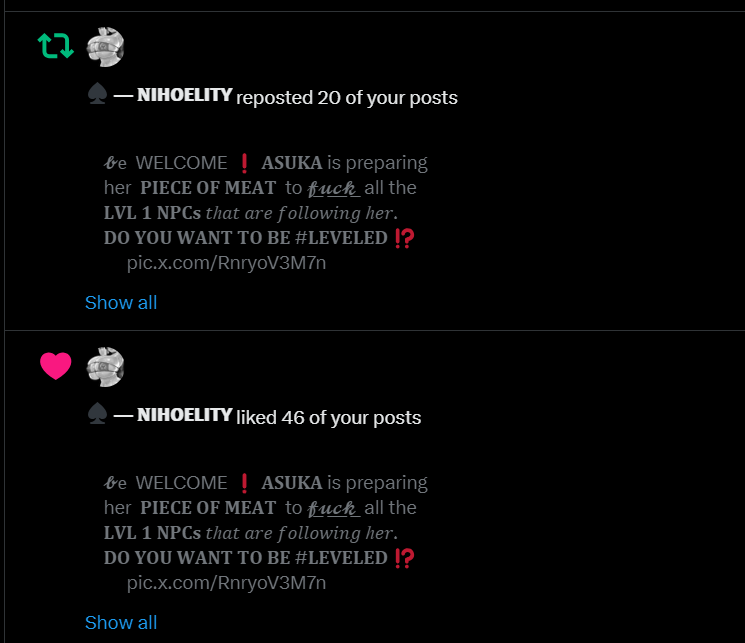 G3EKSTUD's tweet photo. ㅤㅤ
Looks like 𝐒𝐎𝐌𝐄𝐎𝐍𝐄 ( @DEBUFFBIMBO )
wants some attention. 🤭 
ㅤ https://t.co/nEXdH1Y8nT