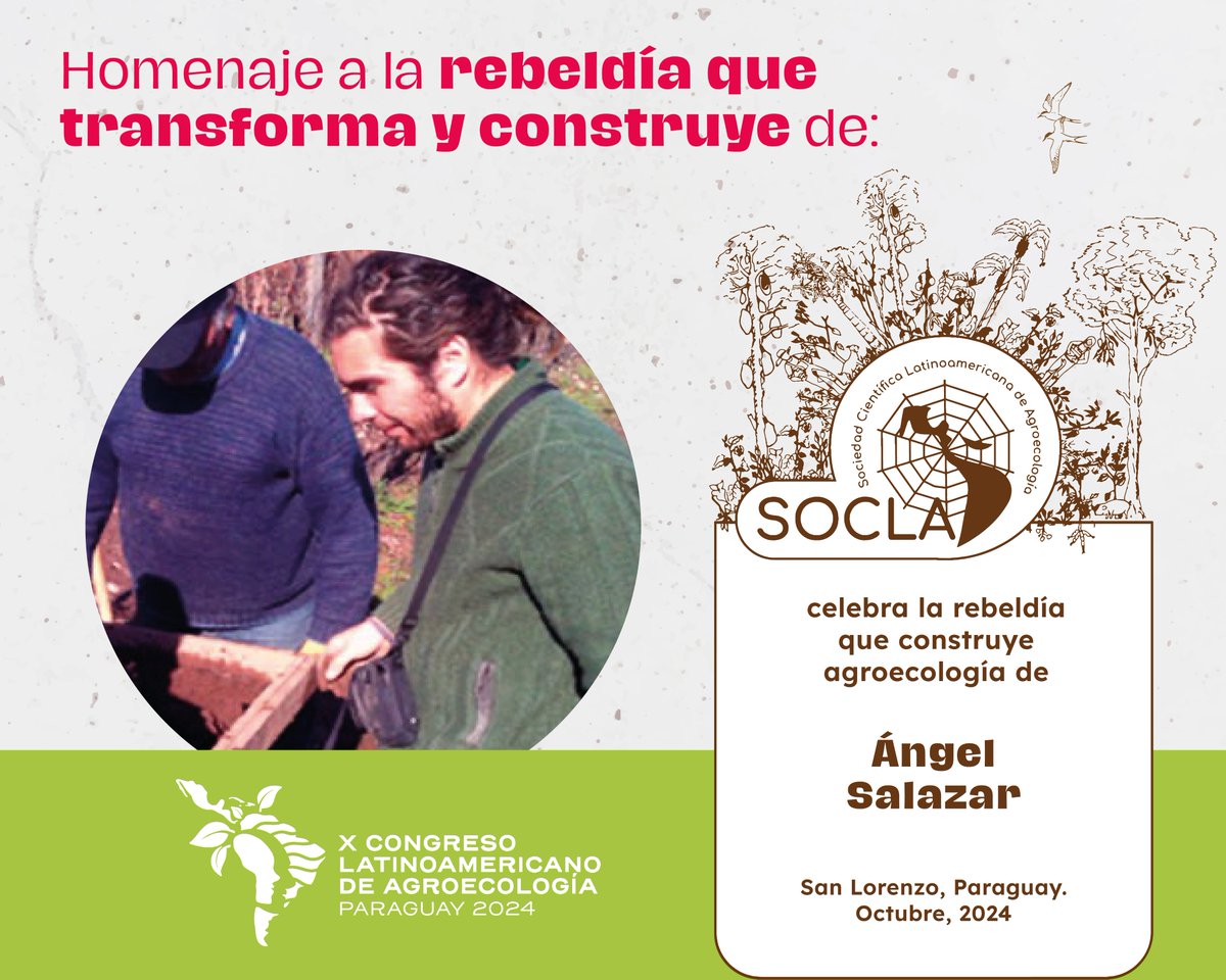 🌻 Con este homenaje, celebramos a aquellas y aquellos que comenzaron a construir la presencia activa de las Juventudes de SOCLA.

Maria Rosa Yumbla 
Georges Félix 
Ángel Salazar  

 ¡Muchas Gracias!