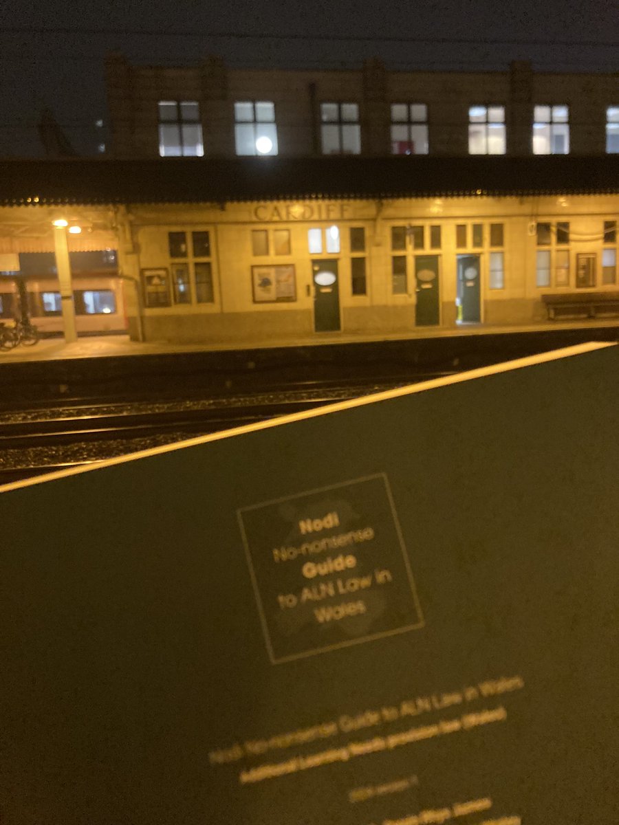 Great event this evening to celebrate the launch of the much-needed Nodi Guide to #ALN law in Wales. Thank you for the invite <a href="/crash_w/">Anna Whiddon</a> <a href="/CivitasChambers/">Civitas Law</a>. Looking forward to delving into this on the train home!