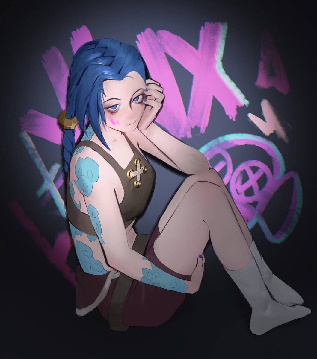 ShangGao3's tweet photo. rulse are made to be broken #jinx #arcane #arcaneseason2 #leagueoflegends #powder https://t.co/CA8UXFjo2X
