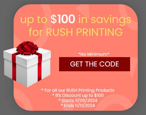 55printing's tweet photo. 🚨 Up to $100 Credit Alert! 🚨 RUSH Printing Orders are 8% OFF! No minimum🕒

Valid Nov 5 - Nov 11, 2022 | Code: 8offRUSH100
Eligible: Color Copies, Biz Cards, Flyers &amp; More!
💻 Chat, email, or call us to claim.

#PrintPromo #DiscountAlert #RushPrinting #PrintingDeals https://t.co/tzyqqqwtiP