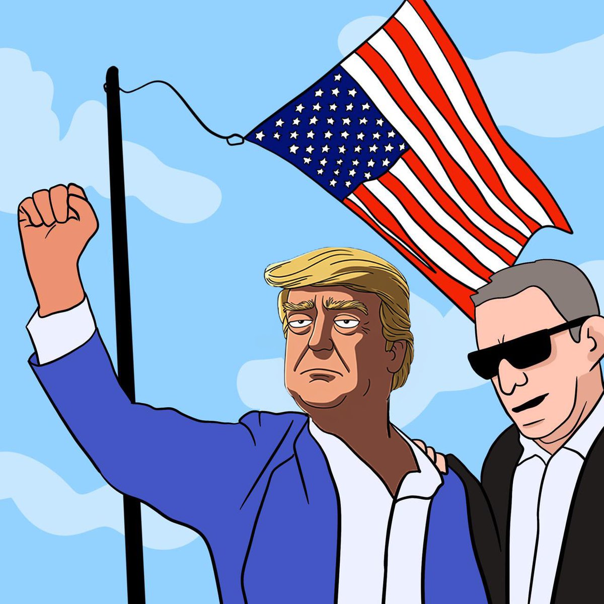 Last_Pres's tweet photo. Today we are ready for a victory!  $TRUMP for the win!

#TheLastPresident we'll ever need!

Play the game:  "Trump's Great Border Run" and create your own #Trump pfp on our website! https://t.co/bwr60yrIdo