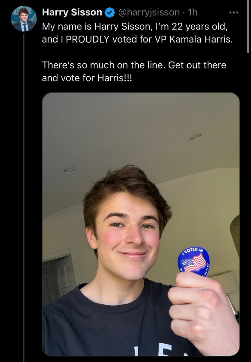castiza's tweet photo. Somehow #TwinksForTrump and #HottiesForHarris got reversed
@camrynbaylee @harryjsisson https://t.co/pJ9h223hnX