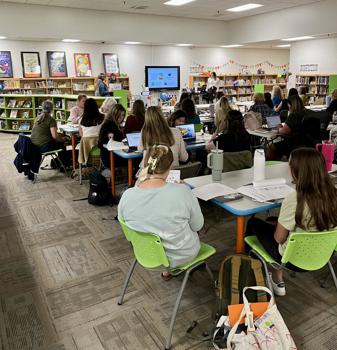 AmyPattonLES's tweet photo. So proud of my teachers for leading an incredible professional learning session today to a packed house! #LibertyLeads #oneliberty https://t.co/TTalFAZodp