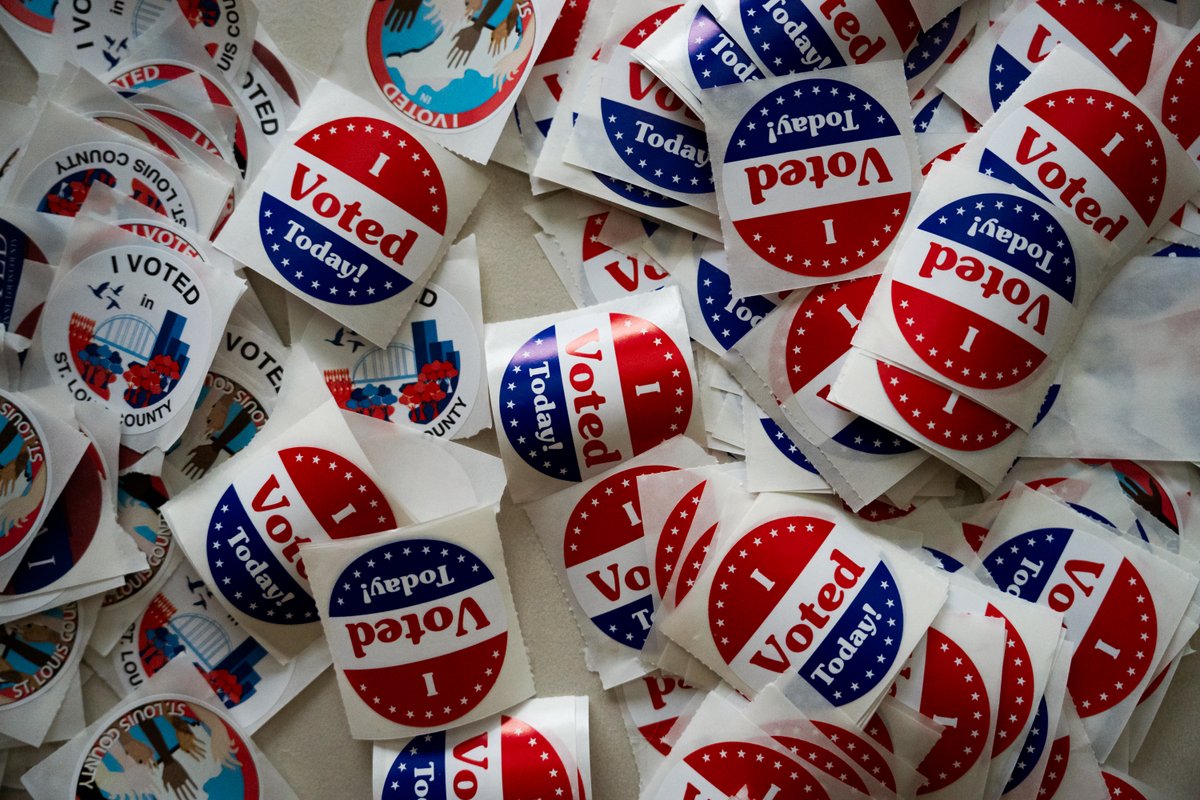 One voter tells me she felt like "a wet rat" trying to vote this morning in #StLouis. I can agree I feel the same so far during today's #ElectionDay. #stlwx

Photos: Brian Munoz / <a href="/stlpublicradio/">St. Louis Public Radio</a>
