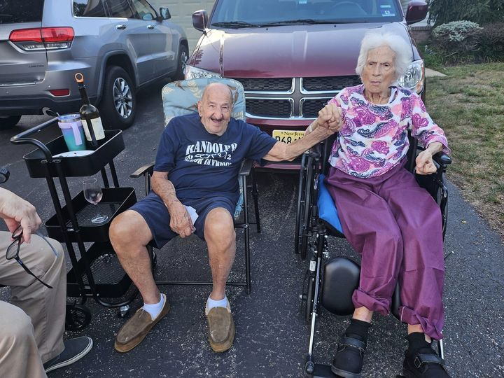 #NewJersey 
#RepublicansAgainstTrump 
#HarrisWalz2024InALandslide 
My 96 and 92 year old lifelong Republican parents voted Blue today,  after skipping last 2 since they always knew Orange Man was an idiot.

I've never been so proud.

Picture from over summer