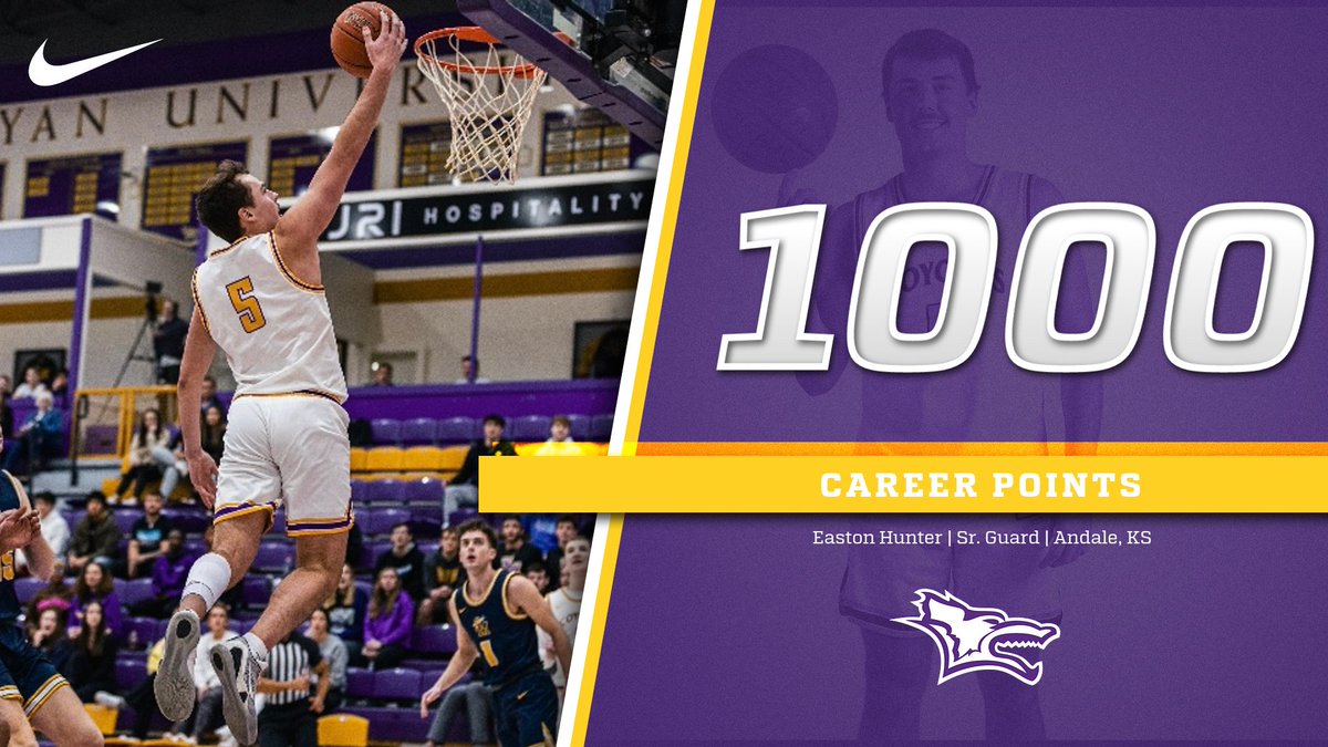 MR. 1K 🔥🎯

In last Friday’s game against Northern New Mexico, Senior Easton Hunter surpassed 1000 career points! Hunter is the 11th Coyote to hit 1000 career points and also holds the all time record for 3 pointers made in a career!

🐺🤘🏽

#RollYotes #NAIAHoops