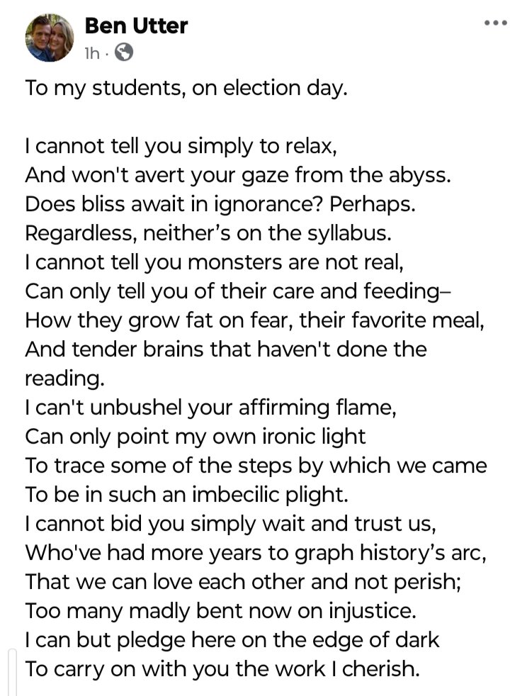 Dr. Utter is all out of A's to give. (@liberapertus) on Twitter photo 