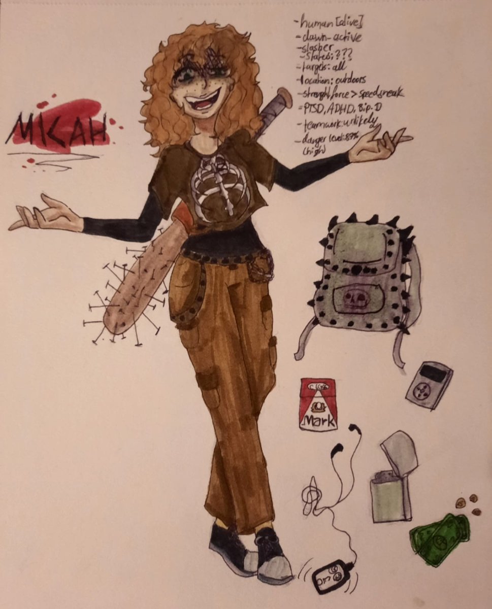 stargazerbane's tweet photo. found old drawings of a creepypasta-fied version of me and then I dragged @B4yl0ck into it. might do an update for her flaming mullet and the sake of my improved drawing skills.
.
.
.
#drawing #sketch #doodle #throwbackdrawing https://t.co/F3PmD8I0Lt