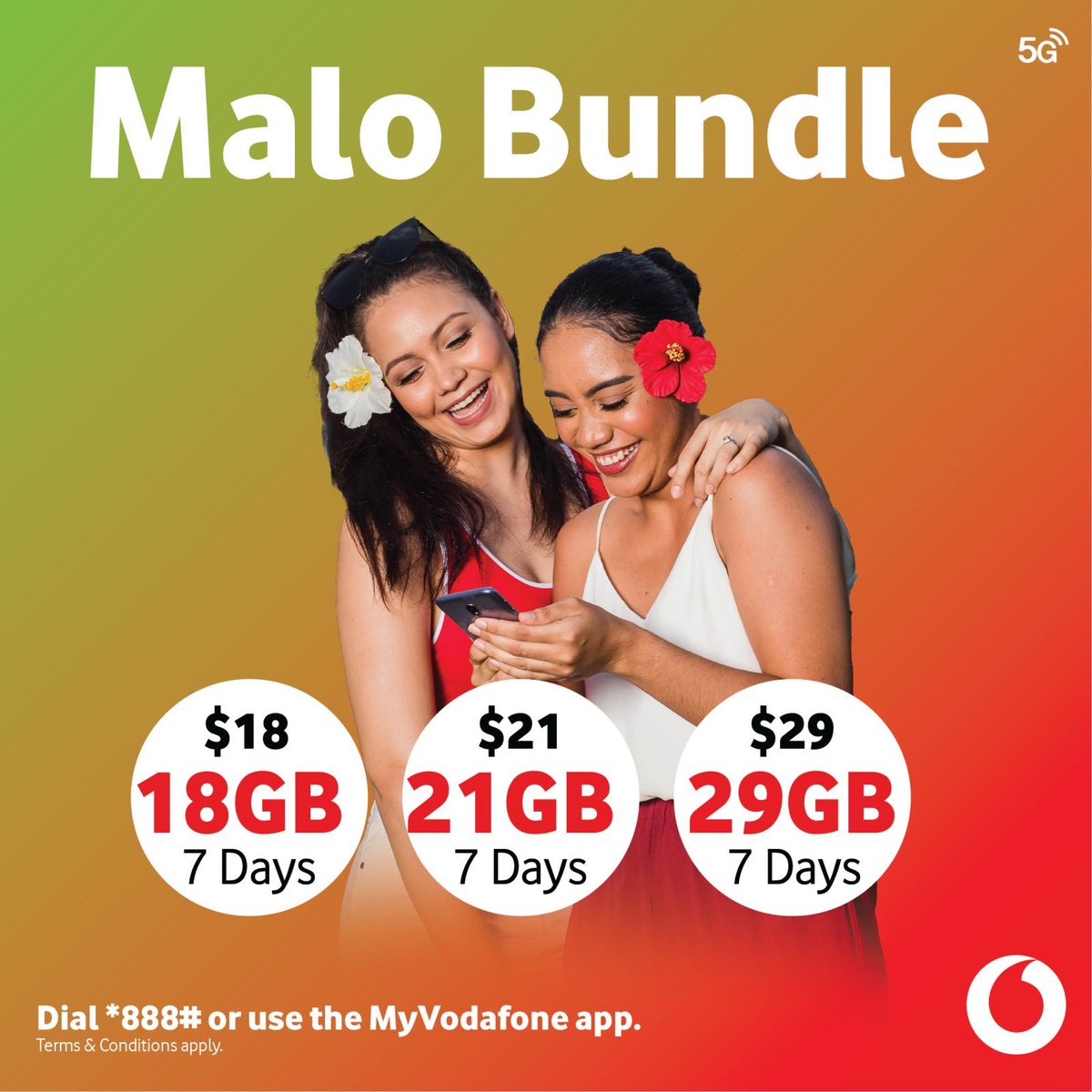 VodafoneSamoa's tweet image. Unlock endless possibilities with our All-In-One Bundle🤩🙌🏽

Try The Malo Bundle Today‼️
Perfect for streaming💫, gaming🎮, and staying connected✨. 

- Data✅
- Minutes✅
- Texts✅
- International Calls to NZ &amp;amp; AUS✅

#TogetherWeCan #AllInOneBundle #MaloBundle #VodafoneSamoa