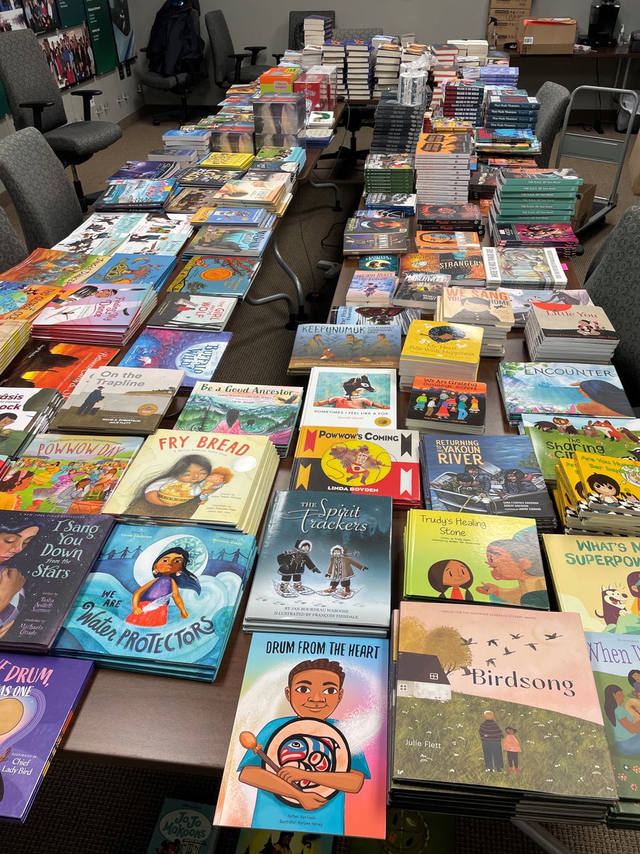 AthabascaBasin's tweet photo. Our favourite time of the year! Today we prepared 1500 books for Santa to deliver to kids in Athabasca communities. Thx to sponsors Flyer Electric, Team Drilling, Points Athabasca, Athabasca Basin Security, Long Lake Insurance, Arctic Beverages, and Optek Solutions.
#uranium https://t.co/C7m5IuL8KN