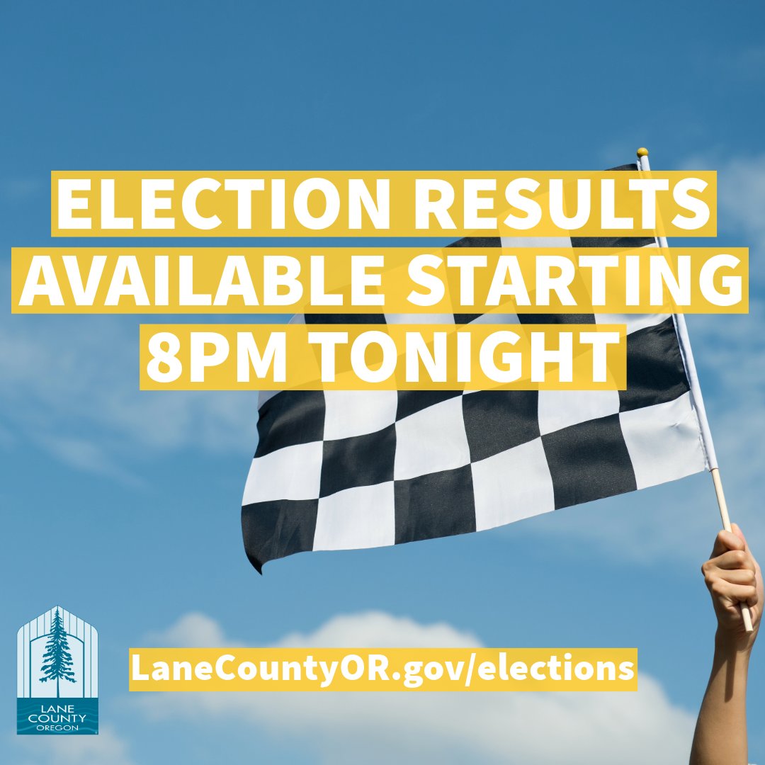 Local election results will start being shared online at 8:00 p.m. tonight at LaneCountyOR.gov/Elections

Ballots returned via mail may take several days to arrive at Lane County Elections, which means that the outcome of some races or ballot measures might not be known tonight.