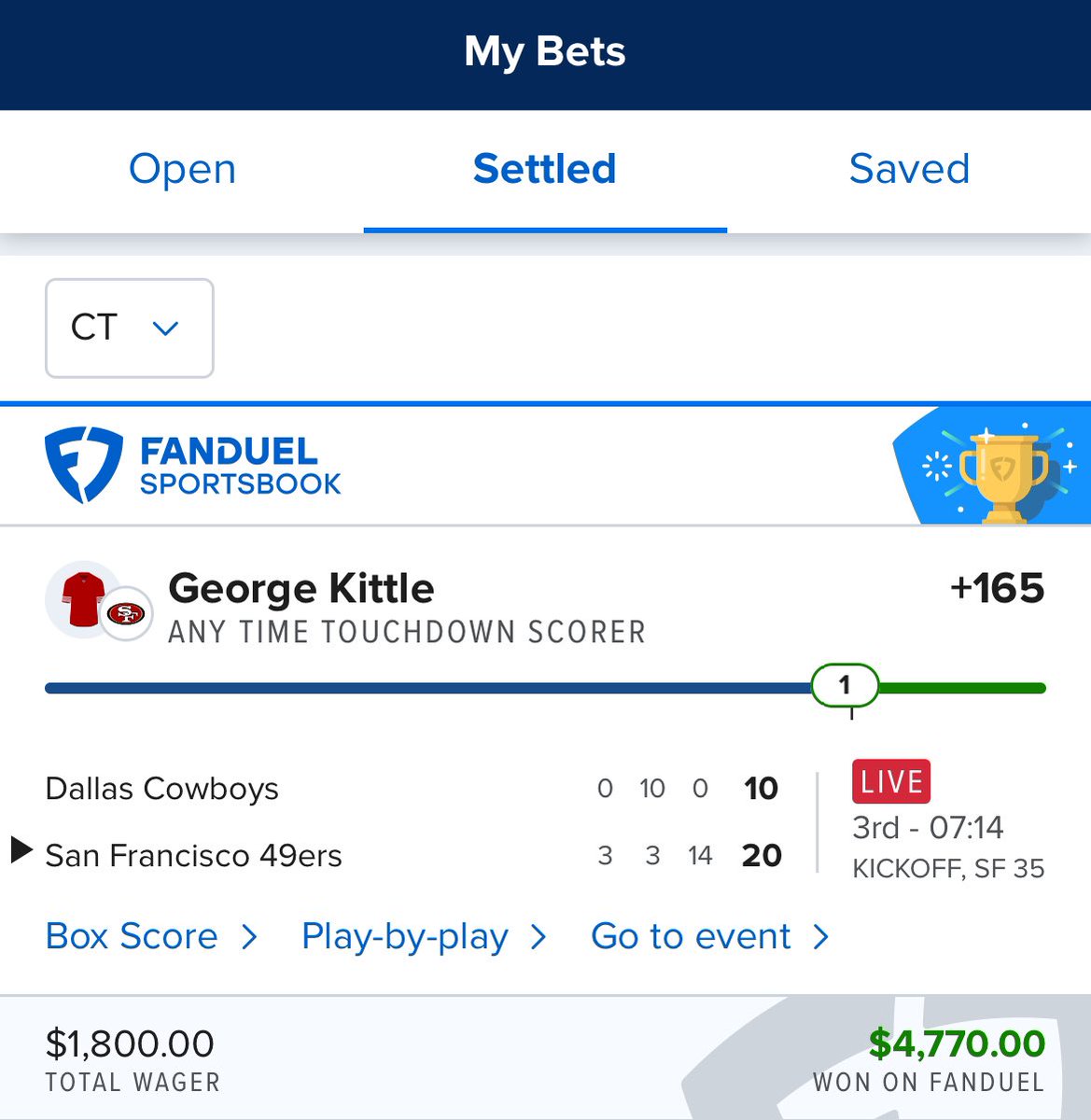 DFS_Freaks's tweet image. Thinking about posting FREE plays/props if there’s enough engagement. Get this post to 25+ LIKEs and I’ll start posting again! 

Here’s a couple of my wins from last couple weeks!