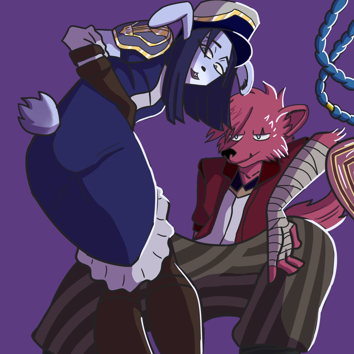MCrazyloco's tweet photo. #Caitvi #arcane📷 #arcanesseason2 #caitlynkiramman #FurryVTuber https://t.co/Ir5yYqNwSy
