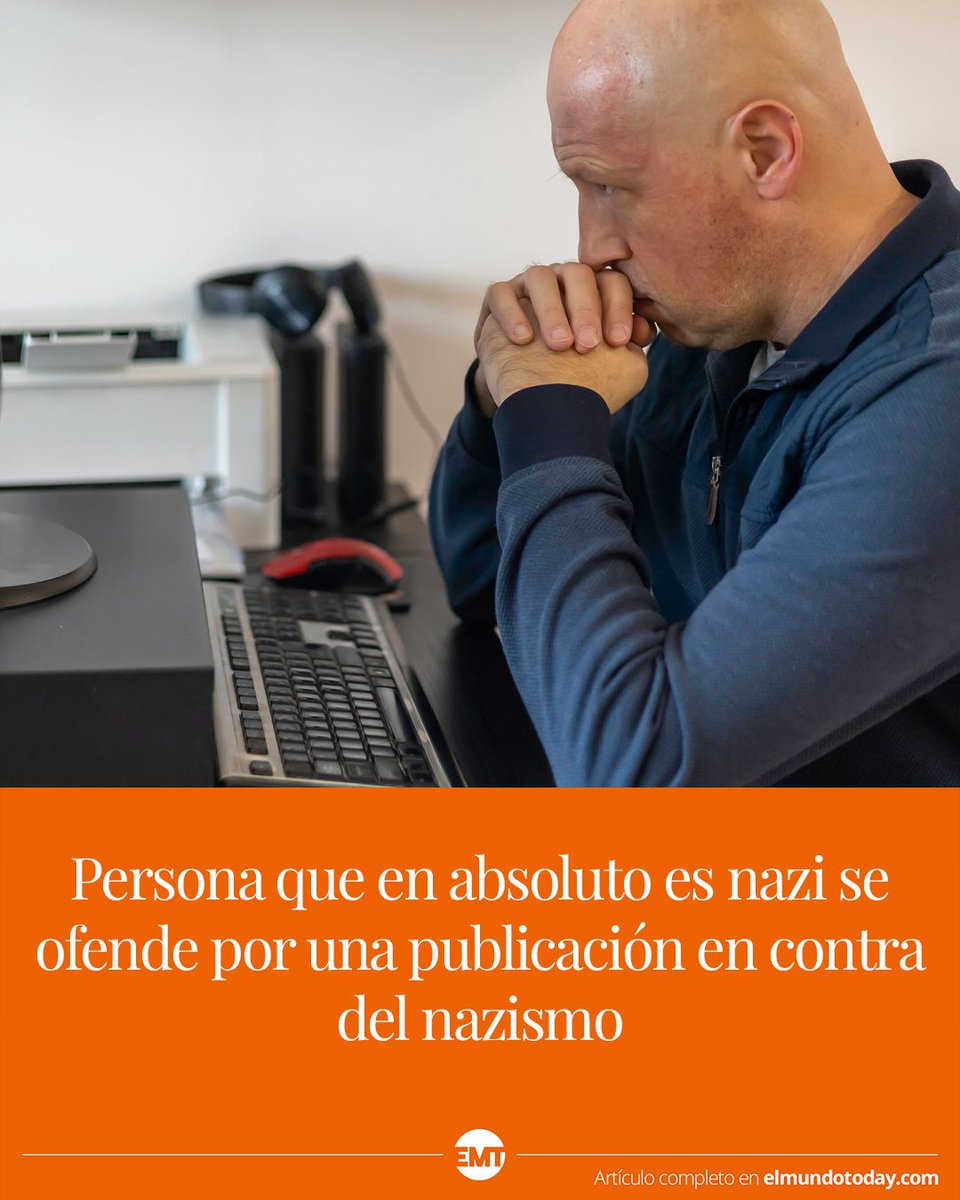 Persona que en absoluto es nazi se ofende por una publicación en contra del nazismo  elmundotoday.com/2024/11/person…