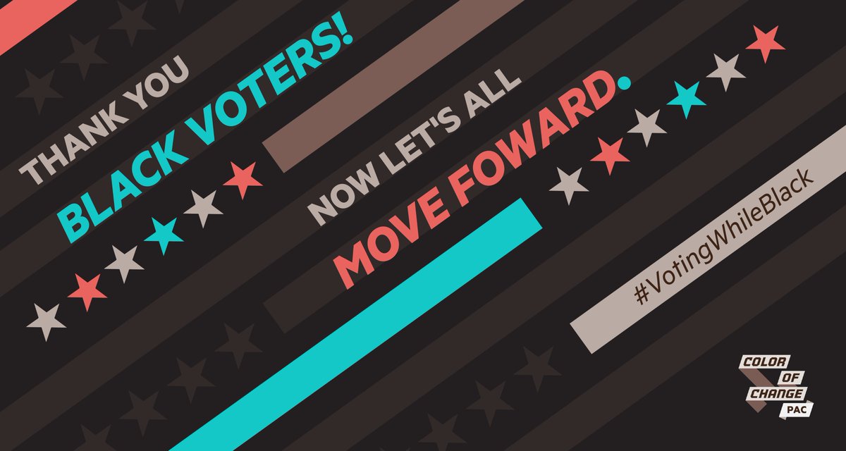 votingwhileblk's tweet image. To all the Black voters who make up this incredible #VotingWhileBlack movement: From the bottom of our hearts, thank you.

We have always paved the way for progress and true justice for all. Our votes are powerful. Our voices make this country better. 

Our power is only growing.