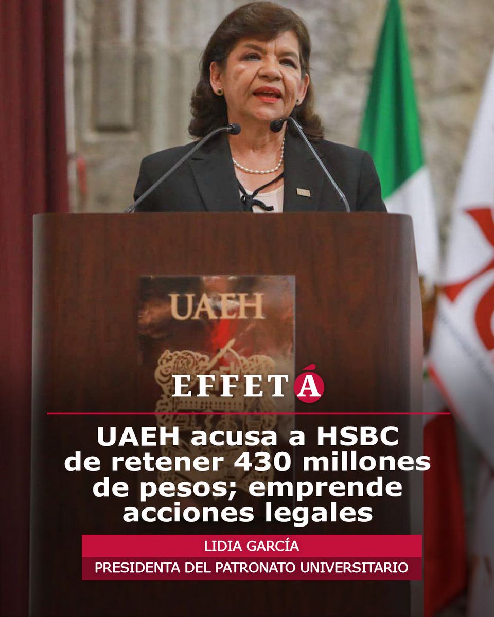 effetainfo's tweet image. ⭕️ “HSBC abusa del poder que tiene como depositario de recursos que no son de ellos para obtener beneficios mediante engaños y arbitrariedades”, acusó la @UAEH_OFICIAL.

Lee los detalles aquí 👇🏼👇🏼

effeta.info/?p=158004

#UAEH #HSBC #AbusoDePoder #PrácticasAbusivas