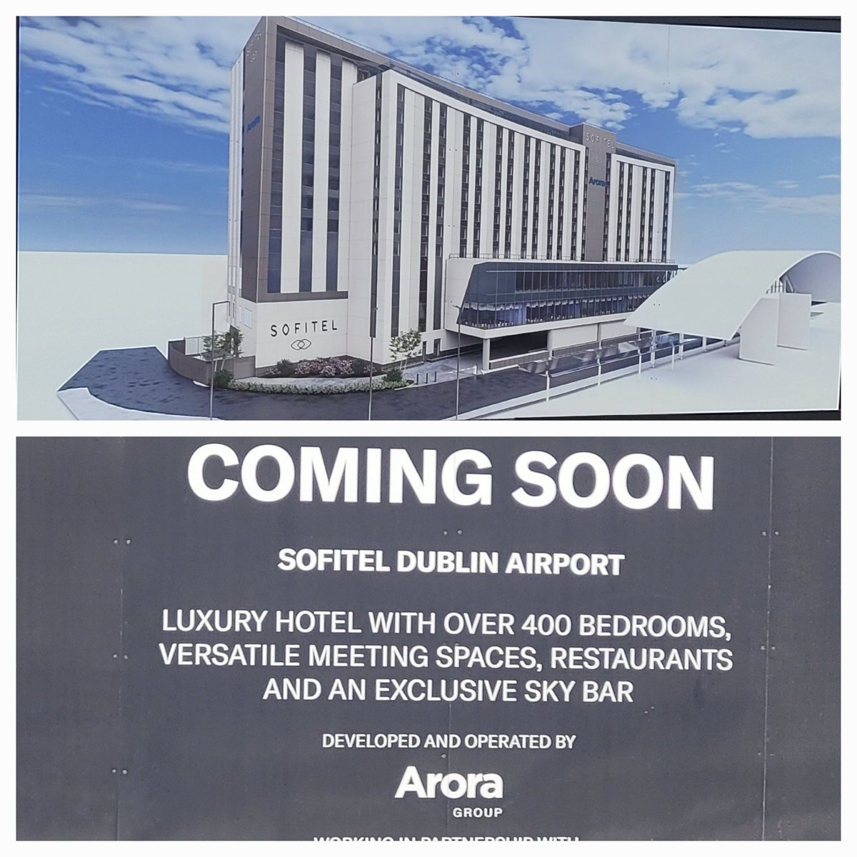 North Dublin's first five-star hotel became a reality today <a href="/DublinAirport/">Dublin Airport</a> with the <a href="/SofitelNews/">Sofitel</a>. Expected to open late 2025 beside T2.