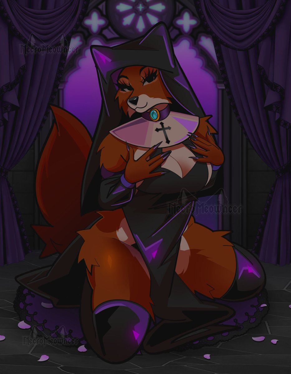 necromeowncer's tweet image. maid marian 🖤💜