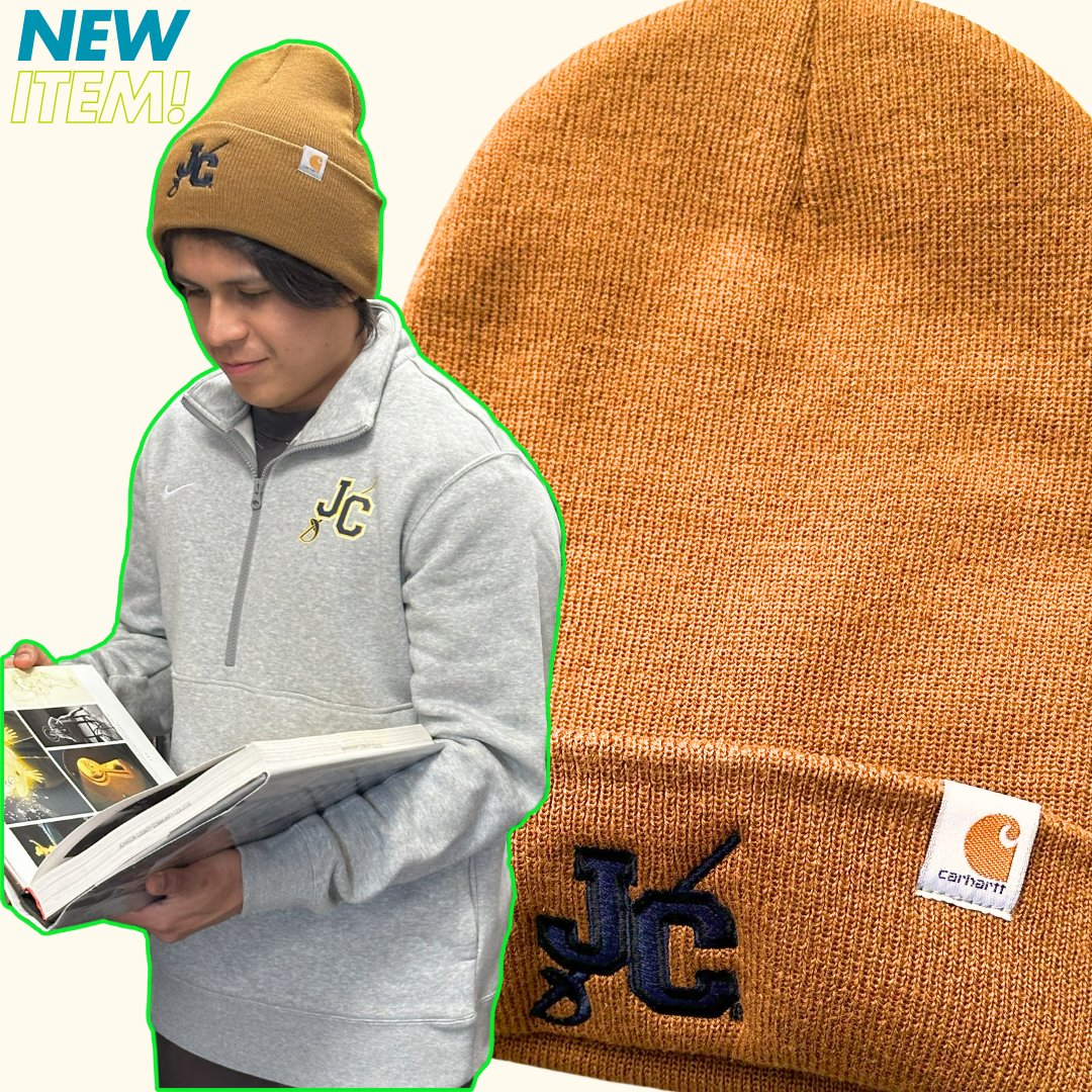 Just in time for winter weather, check out our new Carhartt Beanies!!
#jccc #bookstore #jcccbookstore #carhartt