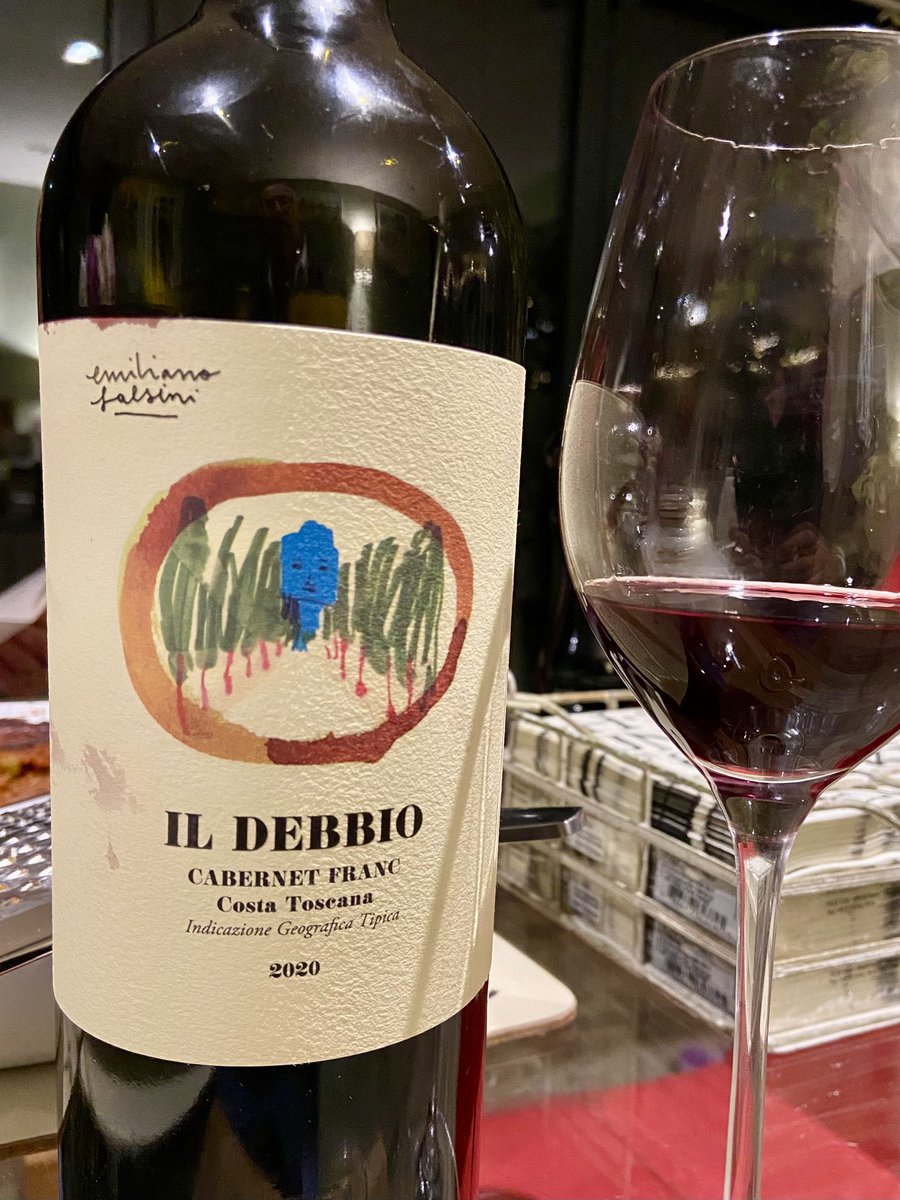 Enjoyed this intense #CabernetFranc tonight - one of my favourite wines from the Tuscan Coast 😎🍷🇮🇹 &amp; about £100 a bottle cheaper @£35 than top #Super#Tuscans of the same ilk! waudwines.com/wine/emiliano-…