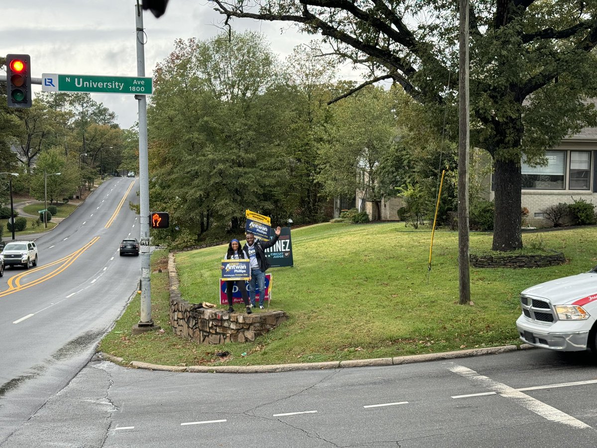 Location 📍University and Cantrell - Vote 🗳️ FOR twice for Little Rock’s future on Little Rock Questions 1 and 2 at the end of your ballot! Vote to reelect <a href="/_antwanphillips/">Antwan Phillips</a> for Little Rock City Director!