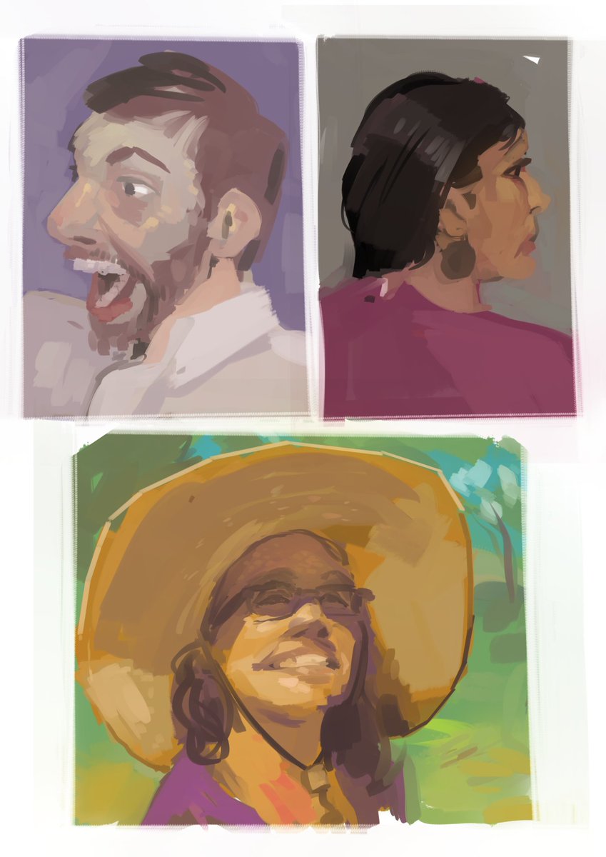 some painting practice
using line of action for refs!