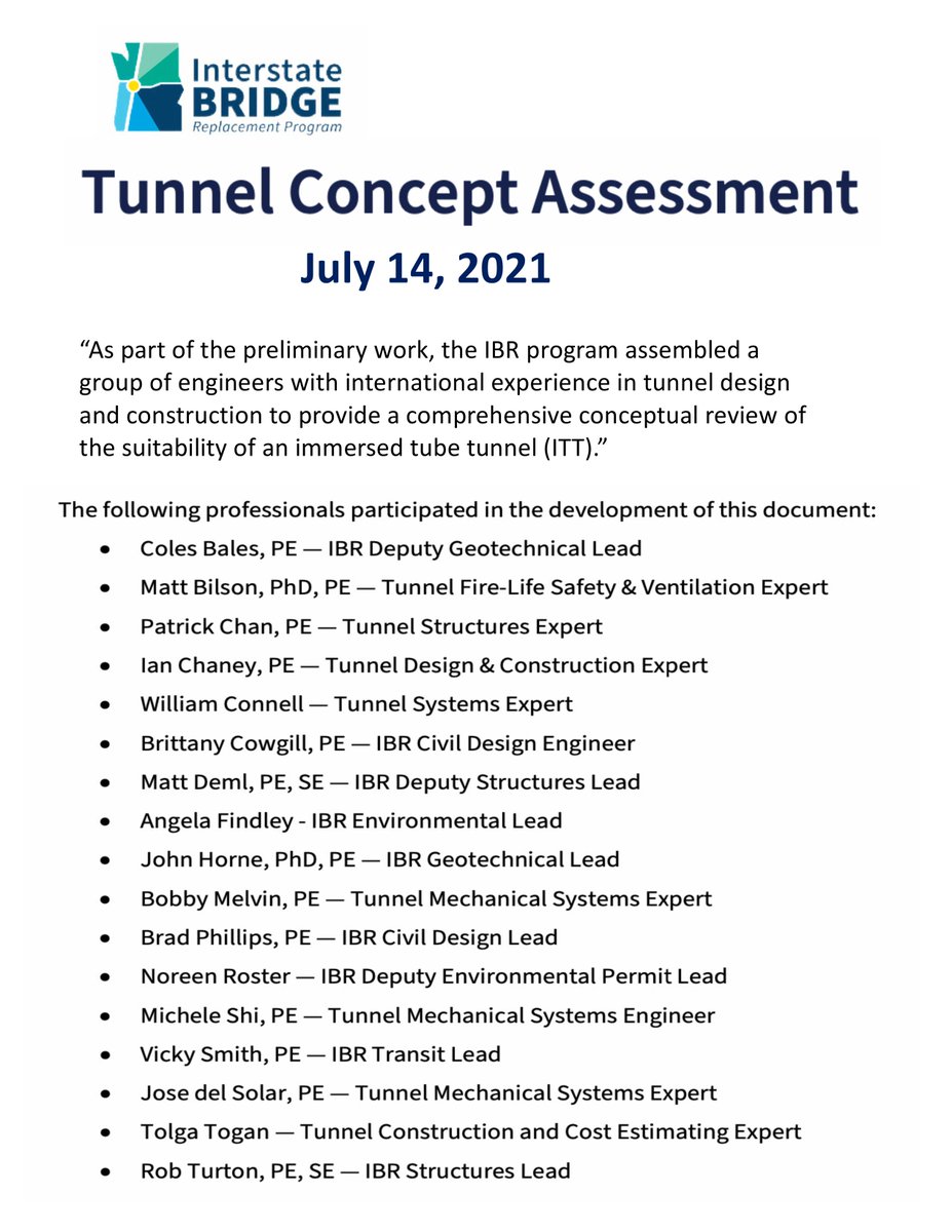 BOrtblad's tweet photo. A Professional Engineer must be competent, truthful, and avoid conflict of interest.

IBR had 13 professional engineers author a fraudulent tunnel evaluation, too large, on impractical alignment, with widely inflated excavation &amp; dredging.

IBR’s bridge endangers public safety. https://t.co/WCragbOscU