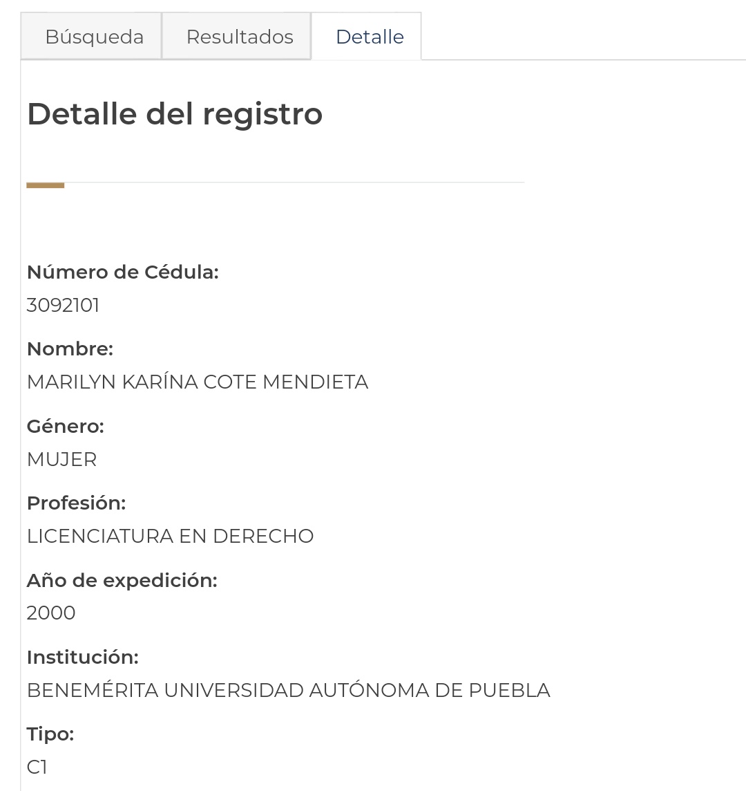 CharlatanesMed's tweet photo. Efectivamente. Tiene estudios. Hasta de doctorado. 

Pero es Lic. en derecho, con maestría en Criminalística y Doctorado en Psicología (cómo podemos ver en la página de la DGP) https://t.co/XqECih9MWq
