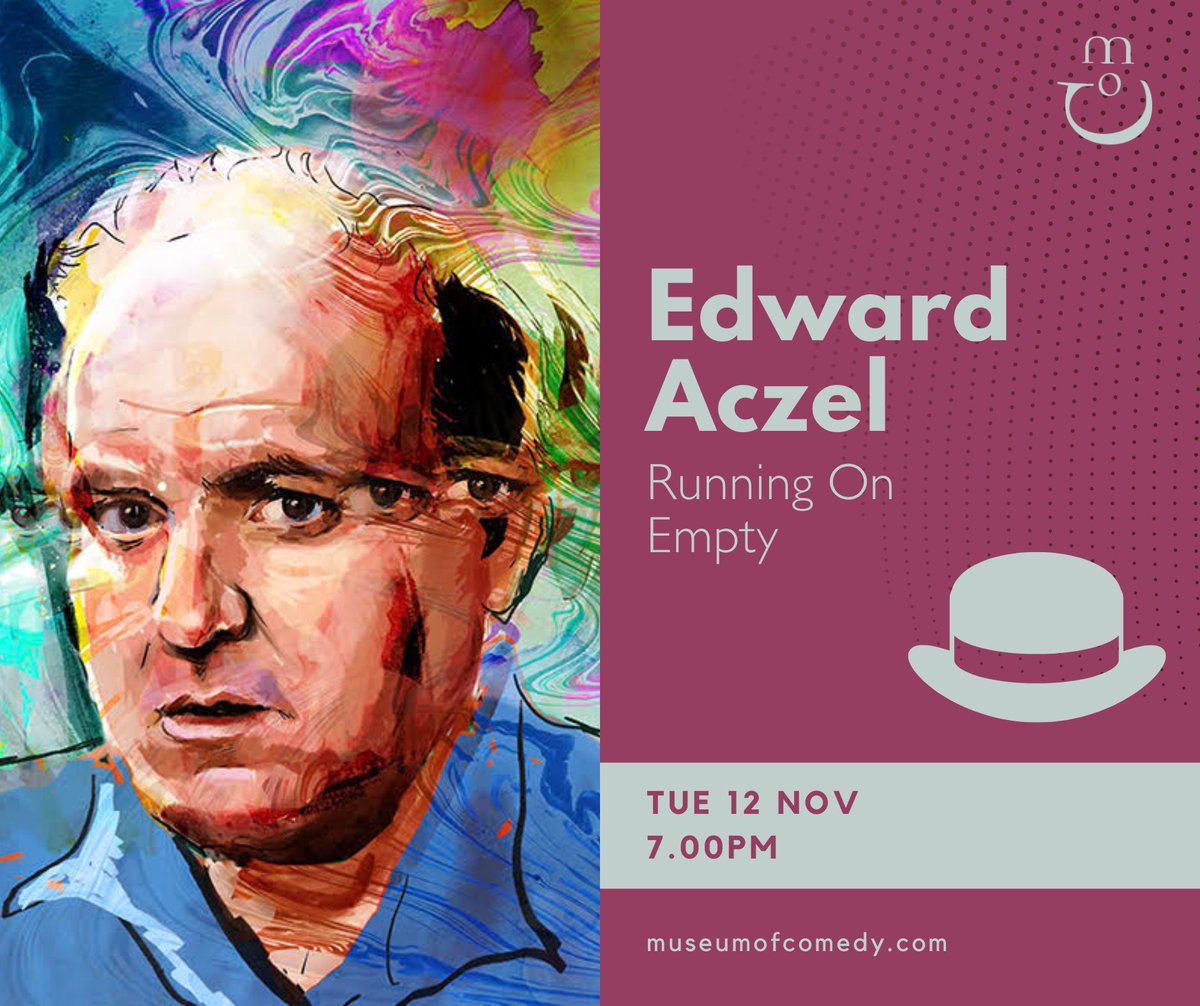 Museum of Comedy (@museumofcomedy) on Twitter photo Next week! <a href="/edwardaczel/">Edward Aczel</a> does his best, but it isn’t going to offer a solution to the unbearable lightness of being - as planned. Expect Edgy and Gritty.
“This is anti-comedy. And it is irresistibly funny” ★★★★ - SCOTSMAN
🈳 loom.ly/GUv0qJY 🈳 Next week! <a href="/edwardaczel/">Edward Aczel</a> does his best, but it isn’t going to offer a solution to the unbearable lightness of being - as planned. Expect Edgy and Gritty.
“This is anti-comedy. And it is irresistibly funny” ★★★★ - SCOTSMAN
🈳 loom.ly/GUv0qJY 🈳