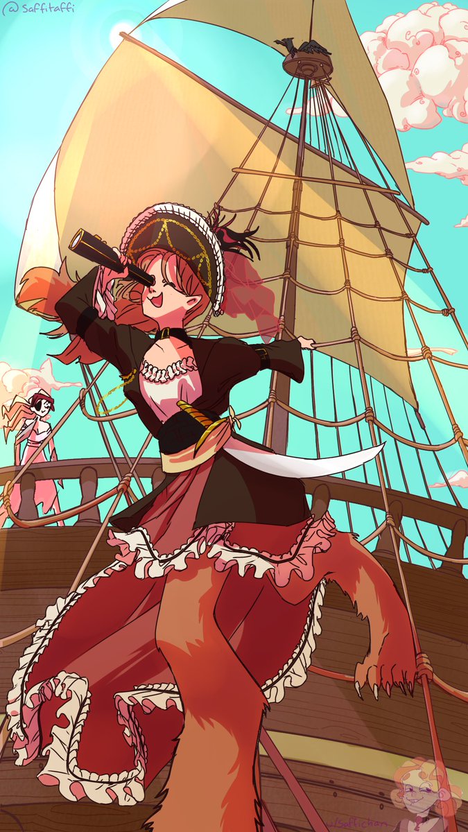 Saffi_Chan's tweet photo. Pirate witch (commission)
#slaytheprincess #indiehorror #commission #comic  #slay #meme #funny #slaytheprincessgame #funnymeme #stp #blacktabbygames #thelongquiet #thewitch #therazor https://t.co/VAeLw5Z95P