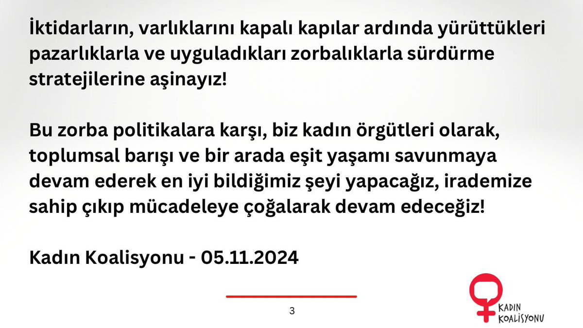 İrademize Sahip Çıkıyoruz; Kayyımları Tanımıyoruz!

Yereli, günlük hayatı, eşitlik mücadelesini örgütleyen kadınlar olarak kayyımları kabul etmedik, etmiyoruz! Demokrasinin, katılımın ve eşit yurttaşlığın olmazsa olmazı olan seçme ve seçilme hakkı, kayyımlar aracılığıyla ortadan